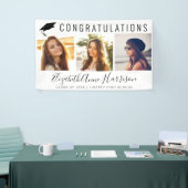 Banderoles Graduation Félicitations Photo Collage Bienvenue (Salon professionnel)