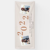 Banderoles Graduation géométrique multiphoto moderne (Vertical)