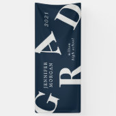 Banderoles graduation lettres gras couleurs de l'école (Vertical)