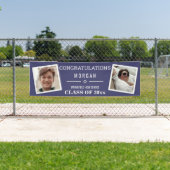 Banderoles Graduation Marine Bleu Ou Réunion Classe 2 Photo (En situation)