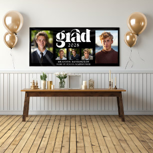 Banderoles Graduation Masculine moderne Collage photo
