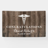 Banderoles Graduation Médicale Rustic Grange Arrière - plan b (Horizontal)