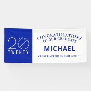 Banderoles Graduation Moderne CLASSE Minimale DE 20 VINGT
