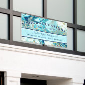 Banderoles Graduation moderne Parties scintillant en or en ma (Bâtiment extérieur)