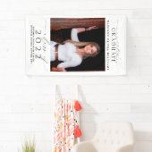 Banderoles Graduation Photo & Elegant Black Script Classe Ann (En situation)