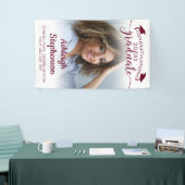 Banderoles Graduation Photo Maroon Félicitations Grad Script (Salon professionnel)