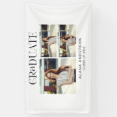 Banderoles Graduation Photo Modern Collage Custom Party Decor (Vertical)