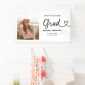 Banderoles Graduation Photo Script with Heart (En situation)