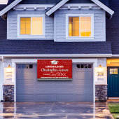 Banderoles Graduation Rouge et Argent