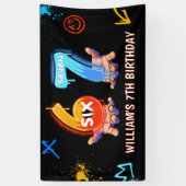 Banderoles Graffiti 6 7 Meme Trend Six Seven Birthday Party (Vertical)