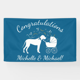 Banderoles Grand Baby shower de Chien Danse Chien Chien Chien