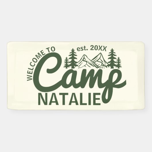 Banderoles Grand Camp Personnalisé Bachelorette Cool de fête  (Horizontal)