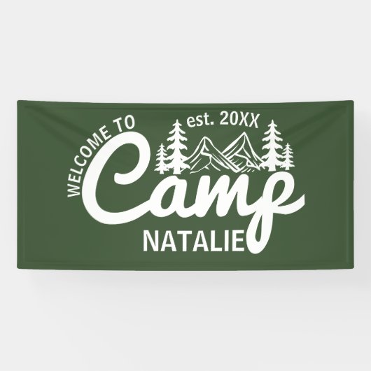 Banderoles Grand Camp Personnalisé Bachelorette Cool de fête (Horizontal)