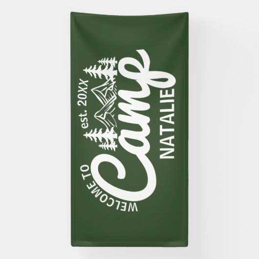 Banderoles Grand Camp Personnalisé Bachelorette Cool de fête  (Verticale)