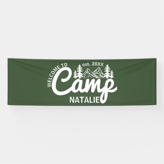 Banderoles Grand Camp Personnalisé Bachelorette Cool de fête (Horizontal)