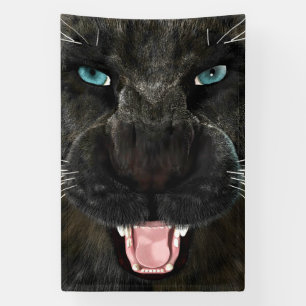 Banderoles Grand Chat Panther Noir