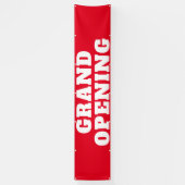 Banderoles Grand Ouverture Gras Rouge Blanc Grand Extérieur (Vertical)