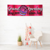 Banderoles Grand Ouverture Ice Cream Shop Personnalisable (En situation)