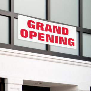 Banderoles Grand ouverture Nouvelle entreprise Publicité Gras