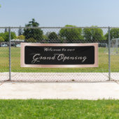 Banderoles Grand ouverture Pale Rose Gold Gradient (En situation)