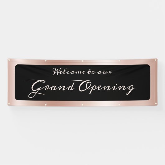 Banderoles Grand ouverture Pale Rose Gold Gradient (Horizontal)