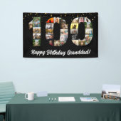 Banderoles grand-parent 100e anniversaire Photo Collage cente (Salon professionnel)