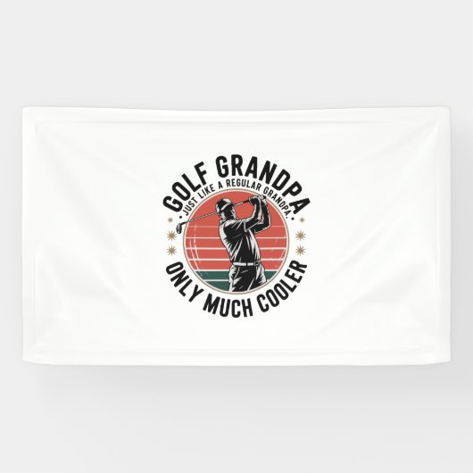 Banderoles Grand-père de golf comme un groupe régulier (2) (Horizontal)