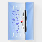 Banderoles Grande fête de la piscine (Verticale)