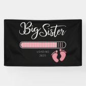 Banderoles Grande Sœur 2025 Chargement Annonce de Grossesse  (Horizontal)