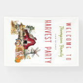 Banderoles Grange Windmill Automne Harvest Party Thanksgiving (Horizontal)