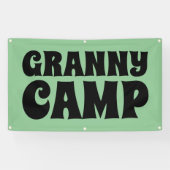 Banderoles Granny Camp Texte Rétro (Horizontal)