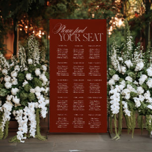 Banderoles Graphique de placement de mariage en vinyle rouge