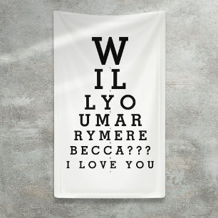 Banderoles Graphique d'opticien de proposition personnalisée