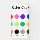 Banderoles Graphique en couleurs enseignants enfants graphiqu (Verticale)