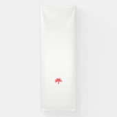 Banderoles Graphique pétale rouge ressemblant à une image cli (Verticale)