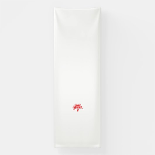 Banderoles Graphique pétale rouge ressemblant à une image cli (Verticale)