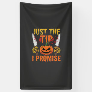 Banderoles Graphisme de couteau de citrouille juste le bout H