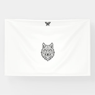 Banderoles Graphisme Loup Sauvage T-Shirt Loup de la Nature