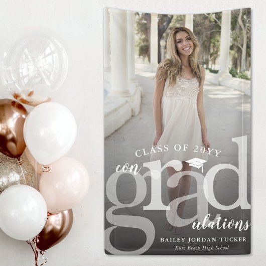 Banderoles Gras ConGRADulations Diplôme photo