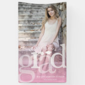 Banderoles Gras GRAD rose Ombre superposition photo (Vertical)