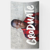 Banderoles Gras moderne cool diplômé un diplôme de photo (Vertical)