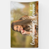 Banderoles Gras Script Félicitations Graduate Photo Party (Vertical)