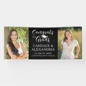 Banderoles GRATS GRADS 2 Photos Script Votre couleur (Horizontal)