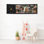 Banderoles GRATS noirs modernes GRATS GRAD 45 Photo Collage (En situation)