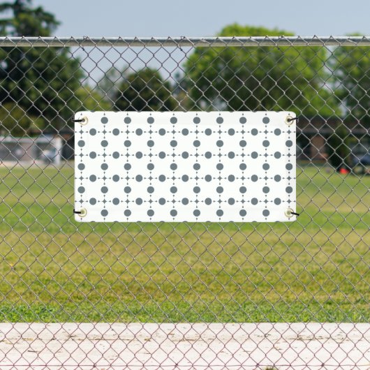Banderoles Gray Polka Dots, Polka Dot Pattern, Dots (Insitu)
