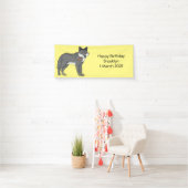 Banderoles Gray wolf with pipe cartoon (En situation)
