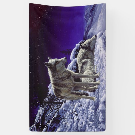 Banderoles Gray Wolves (Vertical)