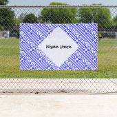 Banderoles Grèce Drapeau grec Carrelé Personnalisé (En situation)