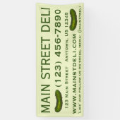 Banderoles Green Dill Pickle Deli Restaurant Delicatessen (Vertical)