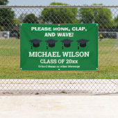 Banderoles Green Graduation Félicitations Graduate Party (En situation)